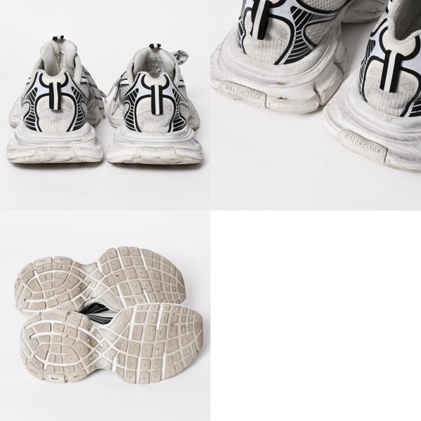BALENCIAGA バレンシアガ スニーカー 靴 3XL ホワイト シルバー ブラック 734734 サイズ44 良品 中古 4a008967