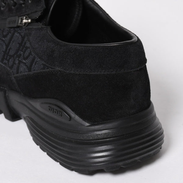 新品同様品 Dior ディオール コンバット ダービーシューズ スニーカー 靴 スウェード DC 05 25 サイズ43 ブラック 中古 4a008749