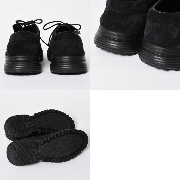 新品同様品 Dior ディオール コンバット ダービーシューズ スニーカー 靴 スウェード DC 05 25 サイズ43 ブラック 中古 4a008749