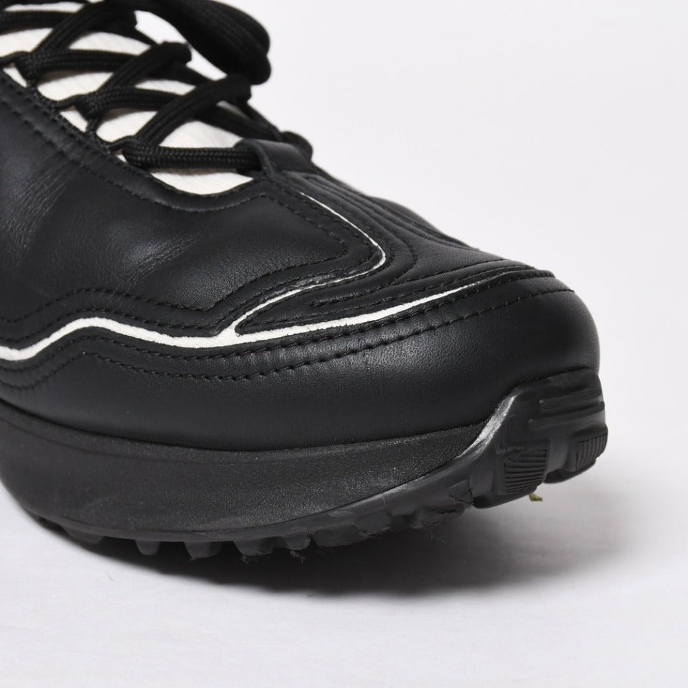 Like new CHANEL sneakers shoes here mark black white ivory W G47416 size 44 used 4a008752