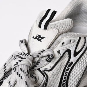BALENCIAGA バレンシアガ スニーカー 靴 3XL ホワイト シルバー ブラック 734734 サイズ44 良品 中古 4a008967