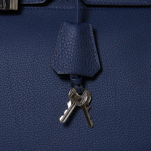 極美品 HERMES エルメス オータクロア 40 ハンドバッグ U刻印 トゴ ブルーニュイ 内縫い 2022年製 シルバー金具 中古 4a008978