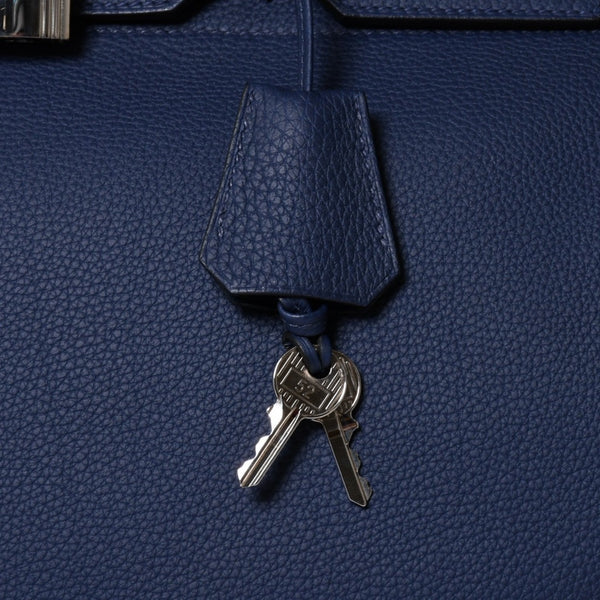 極美品 HERMES エルメス オータクロア 40 ハンドバッグ U刻印 トゴ ブルーニュイ 内縫い 2022年製 シルバー金具 中古 4a008978