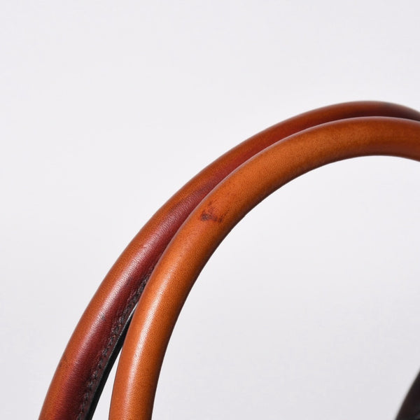 極美品 BERLUTI ベルルッティ トゥジュールトート トートバッグ スクリットレザー ブラウン シルバー金具 中古 4a008374
