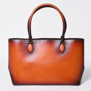 極美品 BERLUTI ベルルッティ トゥジュールトート トートバッグ スクリットレザー ブラウン シルバー金具 中古 4a008374