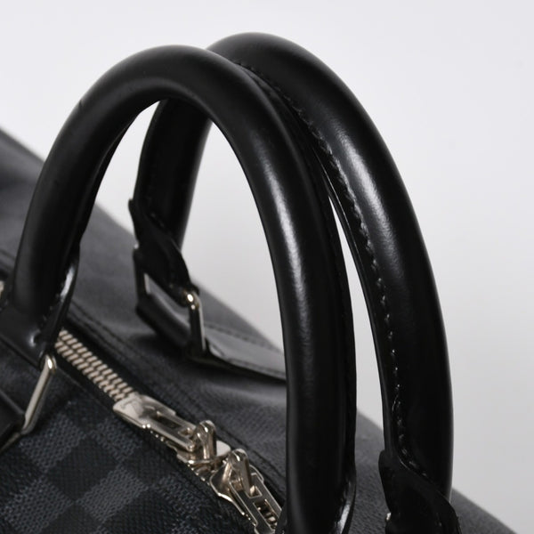 極美品 LOUIS VUITTON ルイヴィトン キーポルバンドリエール55 ボストンバッグ N41413 ダミエグラフィット ブラック 中古 4a008980