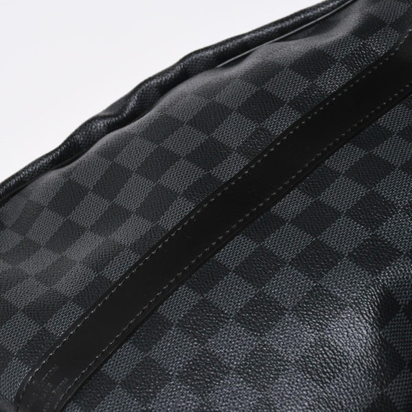極美品 LOUIS VUITTON ルイヴィトン キーポルバンドリエール55 ボストンバッグ N41413 ダミエグラフィット ブラック 中古 4a008980