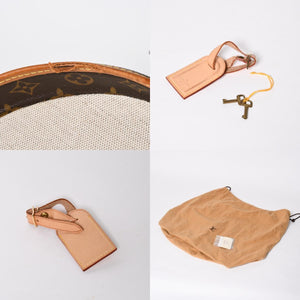 LOUIS VUITTON ルイヴィトン 帽子ケース モノグラム グラフィティ ボワット シャポー M92186 ブラウン シルバー 激レア 美品 中古 4a008593