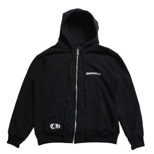 CHROME HEARTS クロムハーツ ダブルフェイス ジップアップ フーディー サイズS CHプラス ダガージップ ブラック 美品 中古 4a008902
