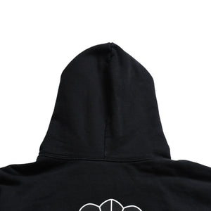 CHROME HEARTS クロムハーツ ダブルフェイス ジップアップ フーディー サイズS CHプラス ダガージップ ブラック 美品 中古 4a008902