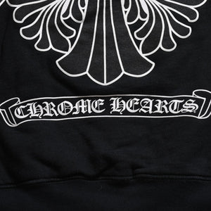 CHROME HEARTS クロムハーツ ダブルフェイス ジップアップ フーディー サイズS CHプラス ダガージップ ブラック 美品 中古 4a008902