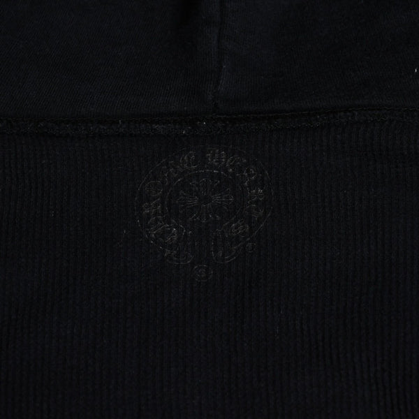 CHROME HEARTS クロムハーツ ダブルフェイス ジップアップ フーディー サイズS CHプラス ダガージップ ブラック 美品 中古 4a008902