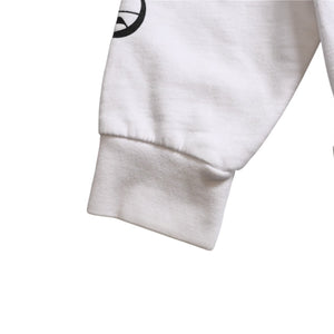 CHROME HEARTS クロムハーツ ジップアップ フーディー パーカー サイズL ダガージップ スクロールラベル ホワイト 美品 中古 4a008911