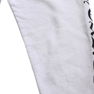 CHROME HEARTS クロムハーツ ジップアップ フーディー パーカー サイズL ダガージップ スクロールラベル ホワイト 美品 中古 4a008911