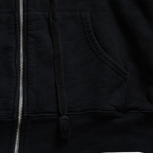 CHROME HEARTS クロムハーツ ダブルフェイス ジップアップ フーディー サイズS CHプラス ダガージップ ブラック 美品 中古 4a008902