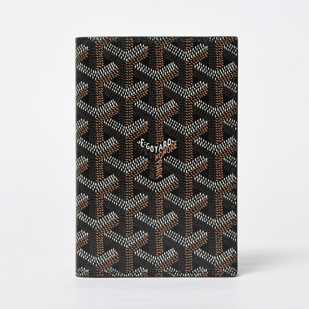 Like new GOYARD Pass Case Passport Case Grenelle PVC Coated Canvas Black Used 4a009231