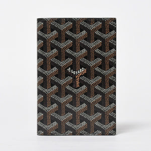 Like new GOYARD Pass Case Passport Case Grenelle PVC Coated Canvas Black Used 4a009231