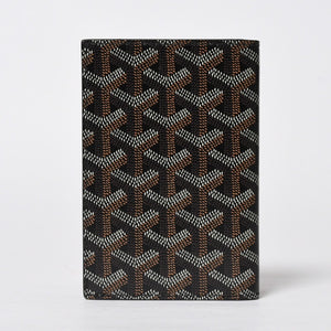 Like new GOYARD Pass Case Passport Case Grenelle PVC Coated Canvas Black Used 4a009231