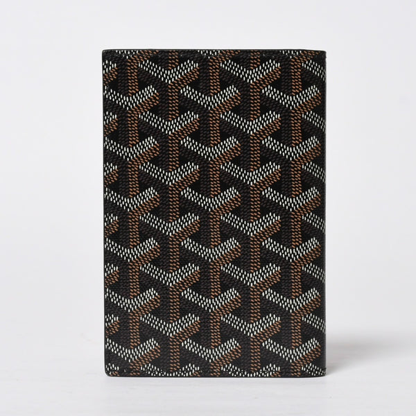Like new GOYARD Pass Case Passport Case Grenelle PVC Coated Canvas Black Used 4a009231