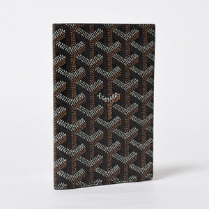 Like new GOYARD Pass Case Passport Case Grenelle PVC Coated Canvas Black Used 4a009231