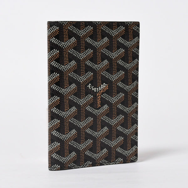 Like new GOYARD Pass Case Passport Case Grenelle PVC Coated Canvas Black Used 4a009231