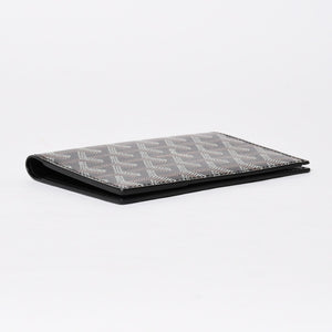 Like new GOYARD Pass Case Passport Case Grenelle PVC Coated Canvas Black Used 4a009231