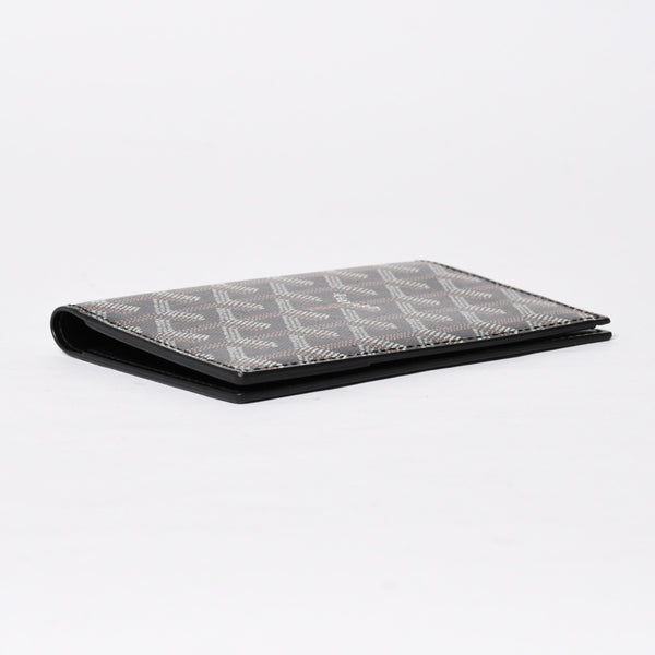 Like new GOYARD Pass Case Passport Case Grenelle PVC Coated Canvas Black Used 4a009231