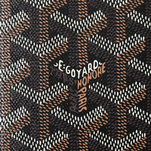 Like new GOYARD Pass Case Passport Case Grenelle PVC Coated Canvas Black Used 4a009231