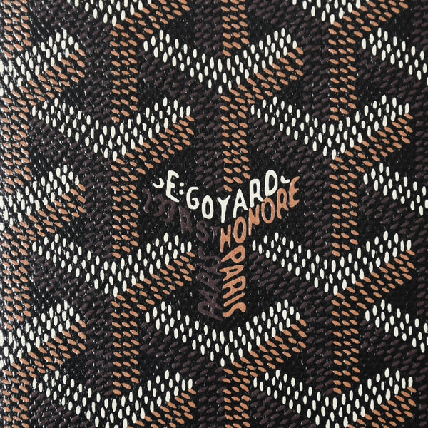Like new GOYARD Pass Case Passport Case Grenelle PVC Coated Canvas Black Used 4a009231