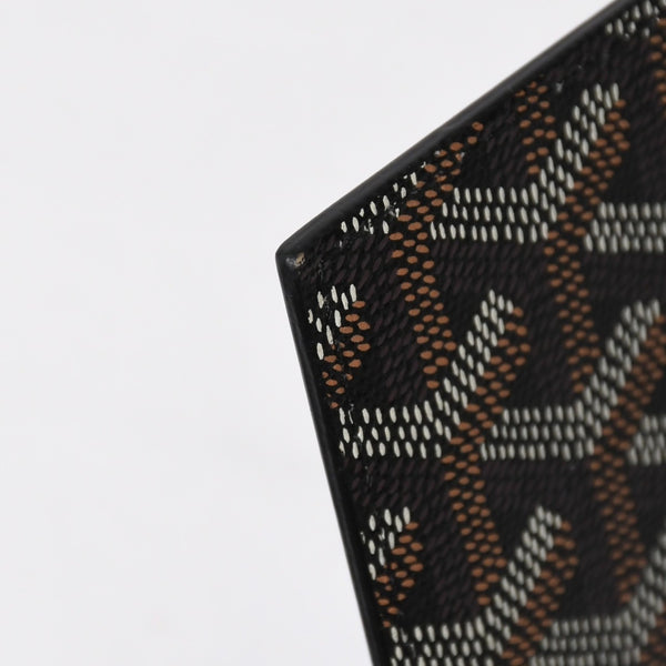 Like new GOYARD Pass Case Passport Case Grenelle PVC Coated Canvas Black Used 4a009231