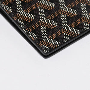 Like new GOYARD Pass Case Passport Case Grenelle PVC Coated Canvas Black Used 4a009231