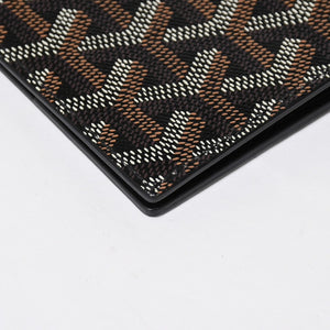 Like new GOYARD Pass Case Passport Case Grenelle PVC Coated Canvas Black Used 4a009231