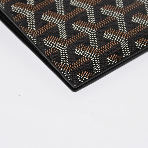 Like new GOYARD Pass Case Passport Case Grenelle PVC Coated Canvas Black Used 4a009231