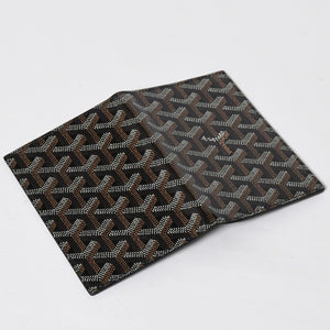 Like new GOYARD Pass Case Passport Case Grenelle PVC Coated Canvas Black Used 4a009231