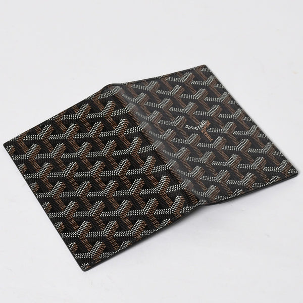 Like new GOYARD Pass Case Passport Case Grenelle PVC Coated Canvas Black Used 4a009231