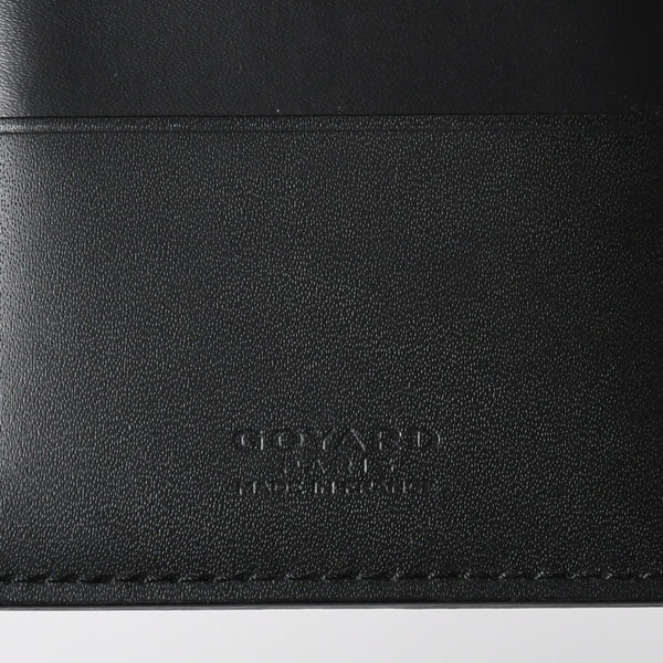 Like new GOYARD Pass Case Passport Case Grenelle PVC Coated Canvas Black Used 4a009231