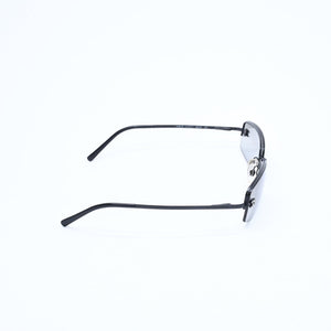 Very good condition CHANEL half rim sunglasses eyewear 4093-B c.170/11 size 56□16 130 here mark rhinestone used 4a008584