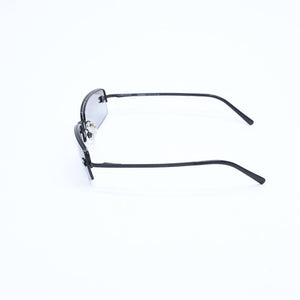 Very good condition CHANEL half rim sunglasses eyewear 4093-B c.170/11 size 56□16 130 here mark rhinestone used 4a008584
