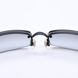 Very good condition CHANEL half rim sunglasses eyewear 4093-B c.170/11 size 56□16 130 here mark rhinestone used 4a008584