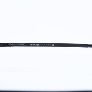 Very good condition CHANEL half rim sunglasses eyewear 4093-B c.170/11 size 56□16 130 here mark rhinestone used 4a008584