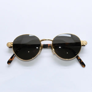 極美品 FENDI フェンディ サングラス アイウェア FS 303 サイズ48□18 140 べっ甲カラー ゴールド メタル アセテート 中古 4a008505