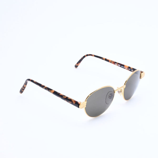 極美品 FENDI フェンディ サングラス アイウェア FS 303 サイズ48□18 140 べっ甲カラー ゴールド メタル アセテート 中古 4a008505