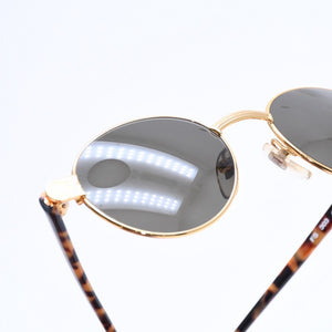 極美品 FENDI フェンディ サングラス アイウェア FS 303 サイズ48□18 140 べっ甲カラー ゴールド メタル アセテート 中古 4a008505