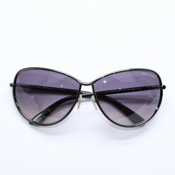 極美品 TOM FORD トムフォード サングラス アイウェア TF181 08B サイズ63◻︎11 130 イタリア製 ブラウン シルバー金具 中古 4a008435