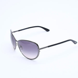 極美品 TOM FORD トムフォード サングラス アイウェア TF181 08B サイズ63◻︎11 130 イタリア製 ブラウン シルバー金具 中古 4a008435