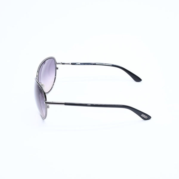 極美品 TOM FORD トムフォード サングラス アイウェア TF181 08B サイズ63◻︎11 130 イタリア製 ブラウン シルバー金具 中古 4a008435