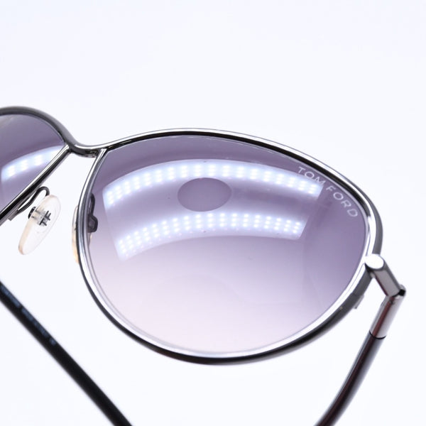 極美品 TOM FORD トムフォード サングラス アイウェア TF181 08B サイズ63◻︎11 130 イタリア製 ブラウン シルバー金具 中古 4a008435