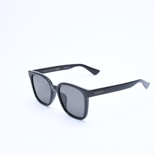 極美品 GUCCI グッチ サングラス ウェリントン GG1346SK アセテート ブラック ゴールド金具 サイズ56◻︎19 中古 4a008497