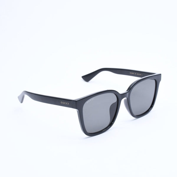 極美品 GUCCI グッチ サングラス ウェリントン GG1346SK アセテート ブラック ゴールド金具 サイズ56◻︎19 中古 4a008497