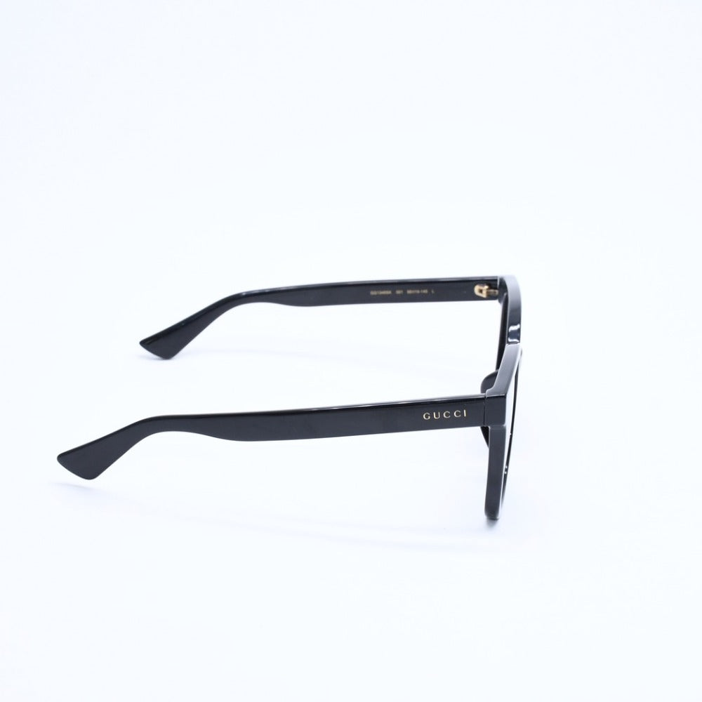 極美品 GUCCI グッチ サングラス ウェリントン GG1346SK アセテート ブラック ゴールド金具 サイズ56◻︎19 中古 4a008497